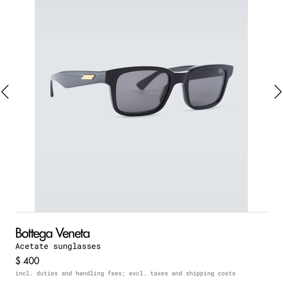 Bottega Veneta black sunglasses - worn once